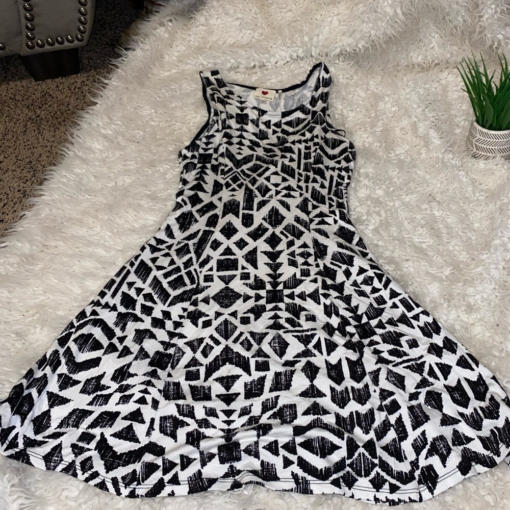 50%offw❤️ One Clothing Fit & Flare Tribal Print Dress Med 84